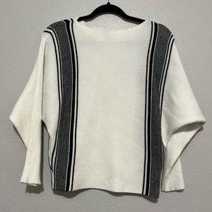 Northern Angel Striped White Sweater